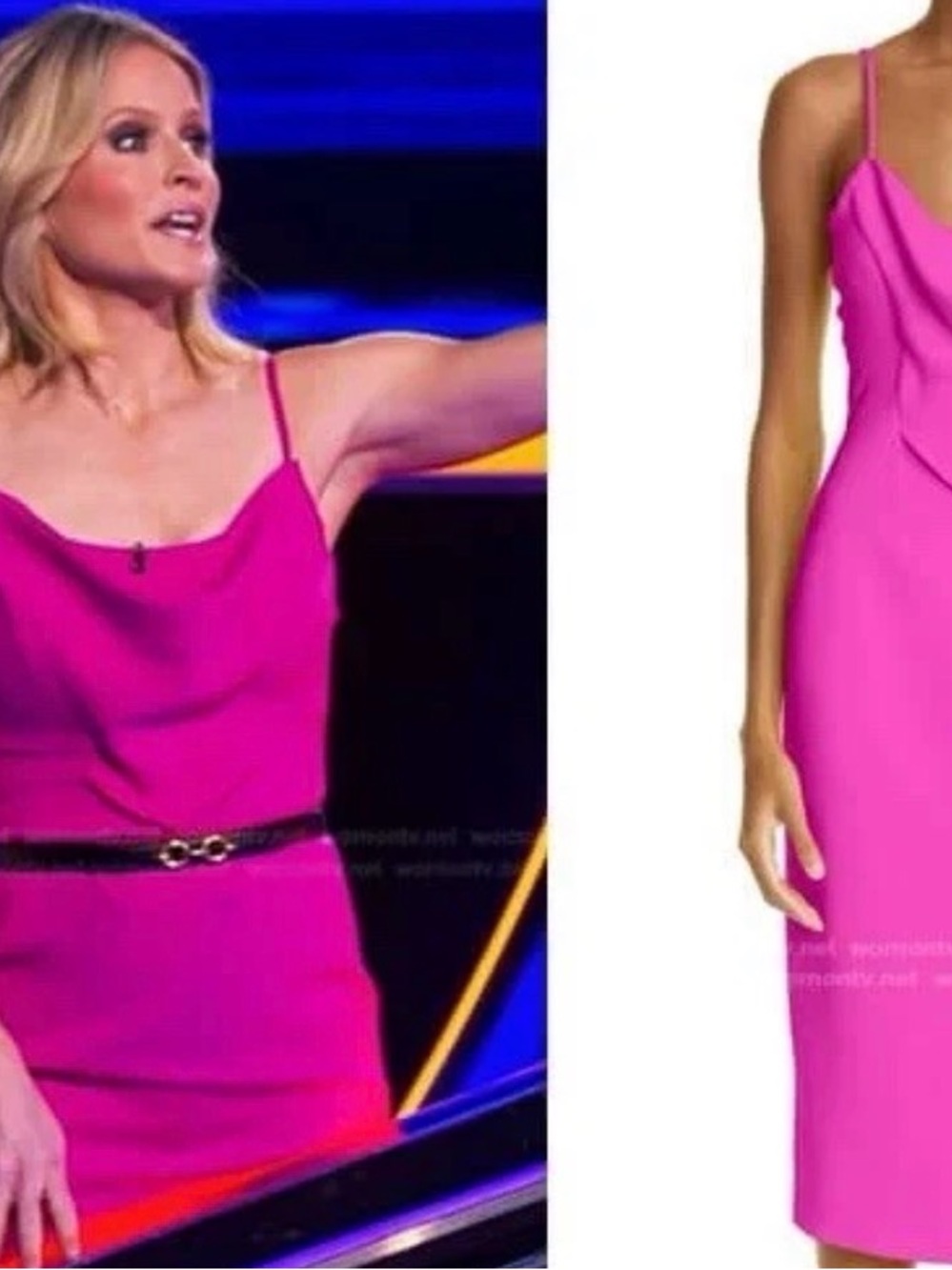ET OCHS The Natalie Midi Dress In Fuchsia Size 6 - Picture 8 of 8